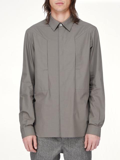 Rick Owens FOG Pocket Outershirt in Dust