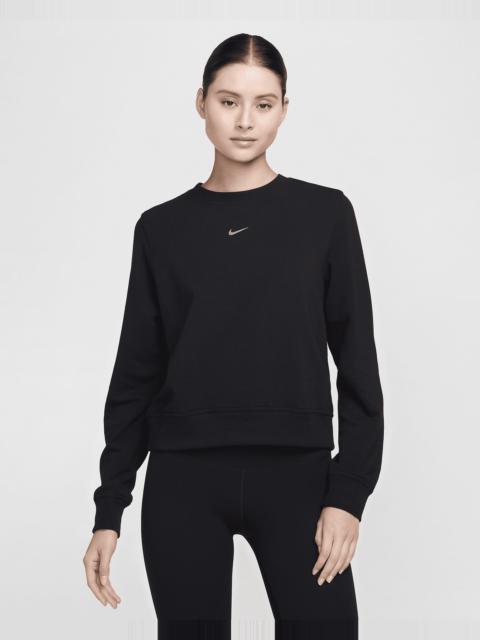 Nike Women's Dri-FIT One Crew-Neck French Terry Sweatshirt
