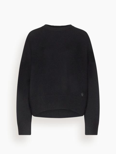 Loulou de Saison Anton Crewneck Sweater in Black