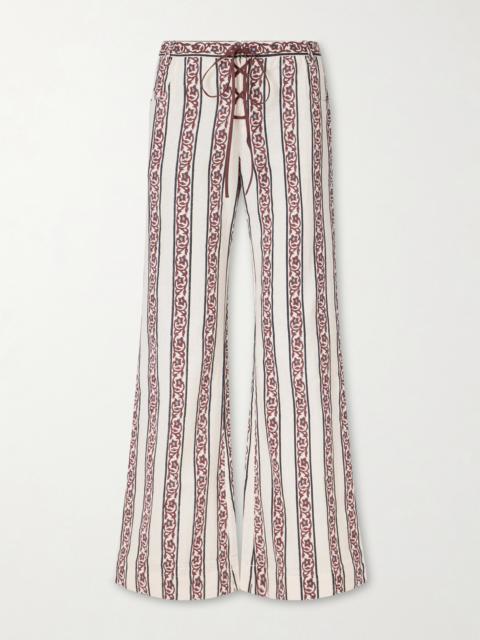 ALIX OF BOHEMIA Cooper Climbing Printed Cotton Straight-leg Pants