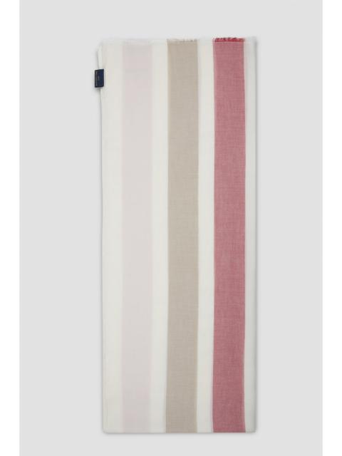 Paul & Shark COTTON SCARF WITH STRIPED PATTERN