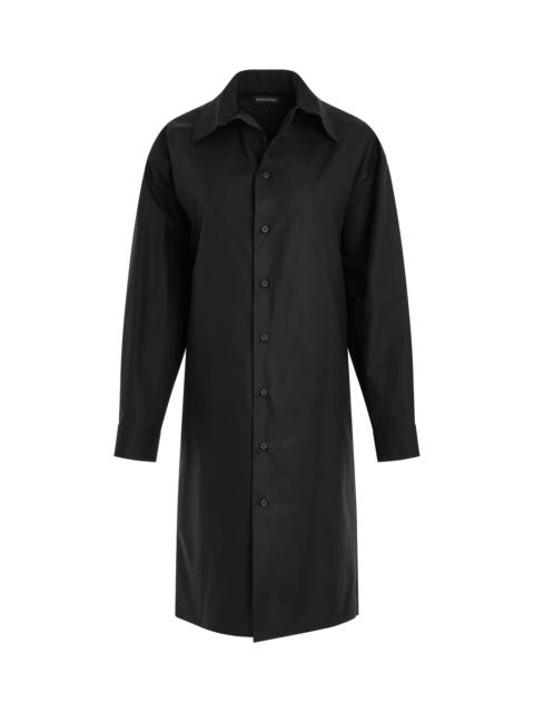 BALENCIAGA Kick Collar Dress in Black