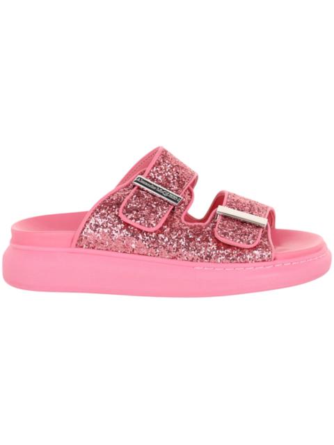 Alexander McQueen Alexander McQueen Glitter Hybrid Sandals Pink Silver (Women's)