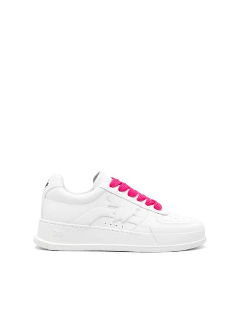 DSQUARED2 maple leaf leather sneakers