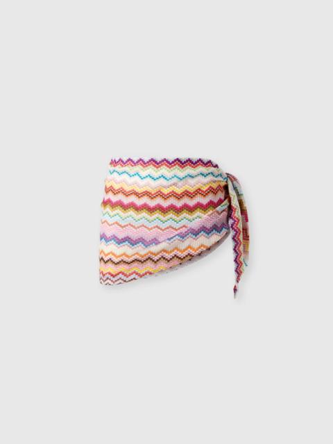 Missoni Sarong with pixel-effect zigzag pattern