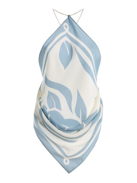 SIR. Lilou Scarf Top blue