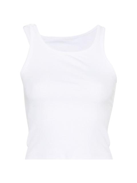 MM6 Maison Margiela ribbed cropped tank top