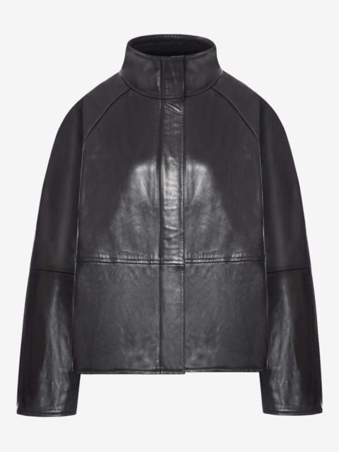 soeur Gamma high-neck leather jacket