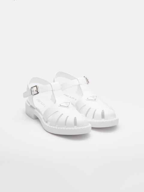 Prada Brushed leather fisherman sandals