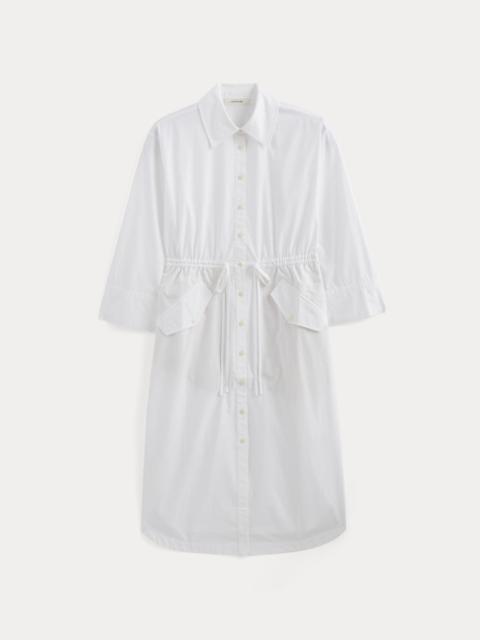 EVERLANE THE DRAWCORD SHIRTDRESS IN ULTRASOFT COTTON