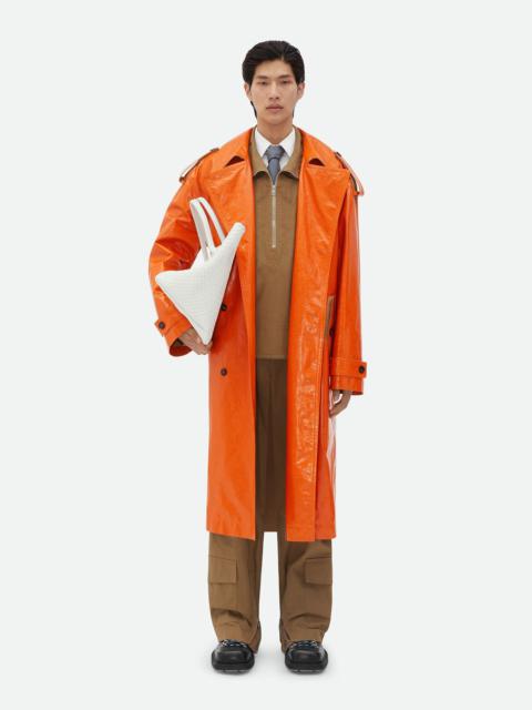 Bottega Veneta Leather And Cotton Trench