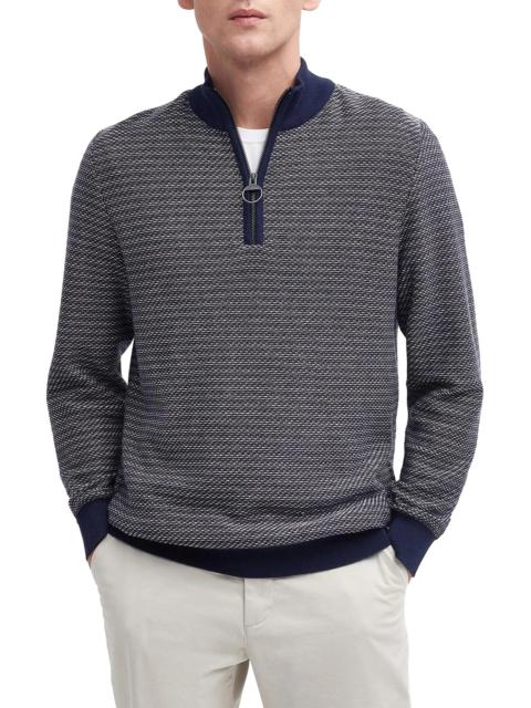 Dunstan Marl Half-Zip Cotton Sweater