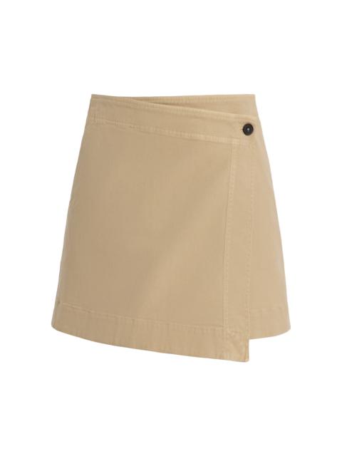 CLOSED Wrap-Effect Mini Skirt neutral