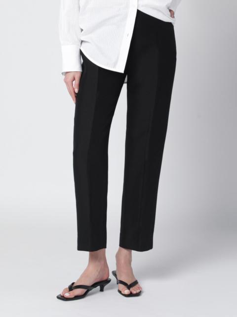 TOTEME Black wool and silk trousers