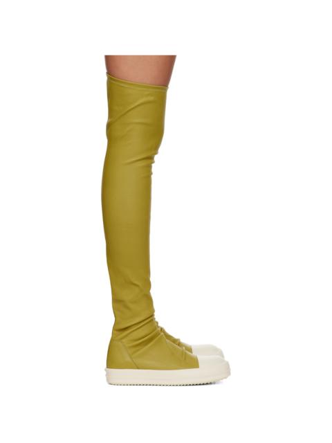 Rick Owens Yellow Stocking Boots