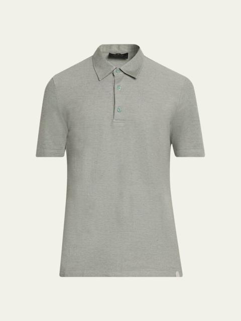 Brioni Men's Jersey Pique Polo Shirt