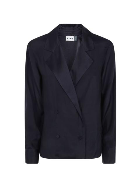 RIXO notch-lapel double-breasted blazer
