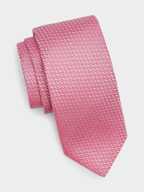 Canali Men's Zigzag Woven Silk Tie