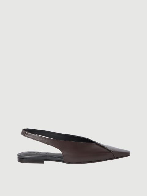 Brunello Cucinelli Calfiskin slingback flats