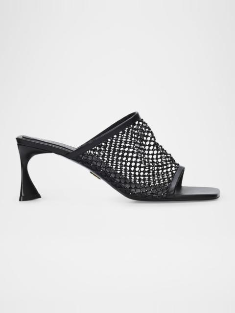 Stella McCartney 65mm Crystal Mesh Mules