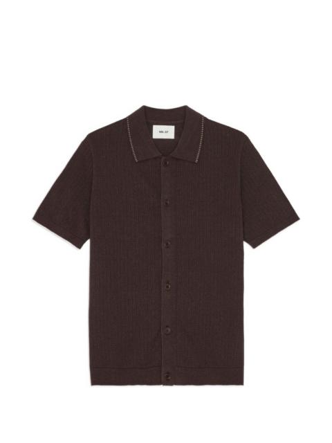 NN07 Nalo textured-knit shirt