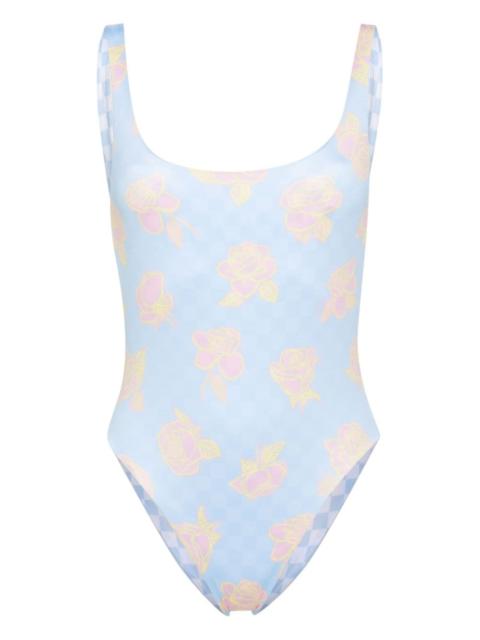 VERSACE reversible scoop-back swimsuit