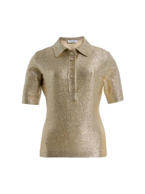 FRANÇOISE Clover Metallic Jersey Top