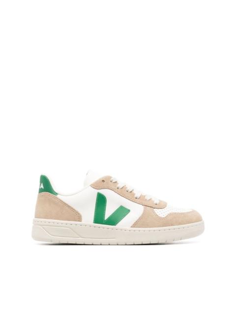 logo-patch lace-up sneakers