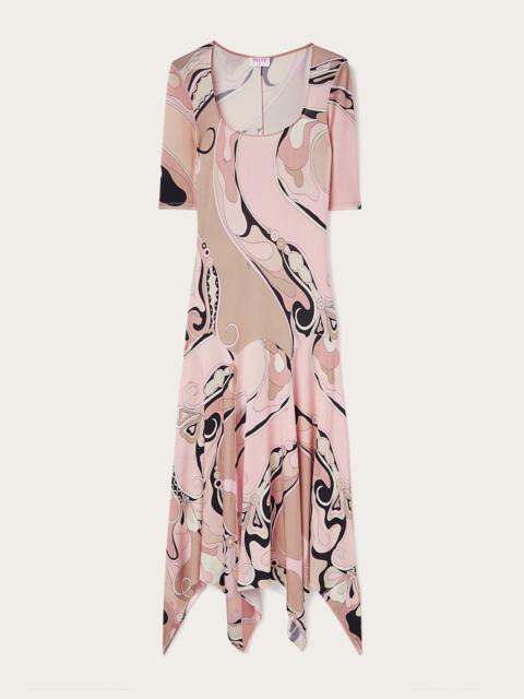 PUCCI ORCHIDEE PRINT LONG DRESS