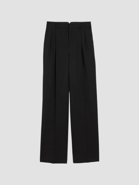 AMI Paris Women's Zuit Wool Two-Pleat Trousers - Black