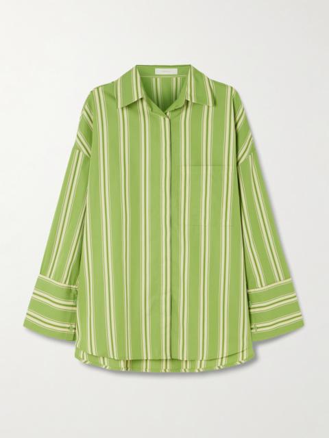 FAITHFULL Clemente Striped Cotton-poplin Shirt