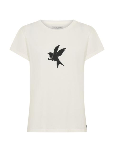ONE TEASPOON Classic Bird Tee - White