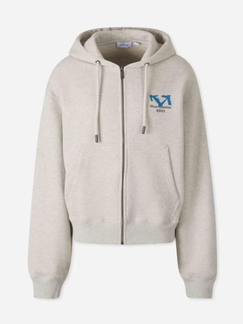 Off-White LOGO ZIP-UP HOODIE