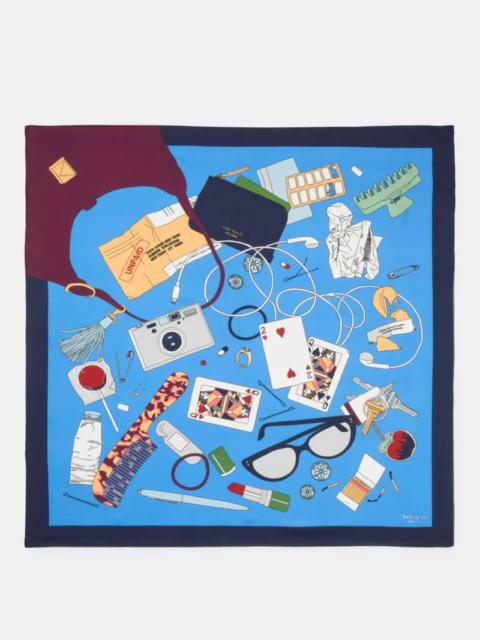 kate spade Whats In My Bag Silk Square