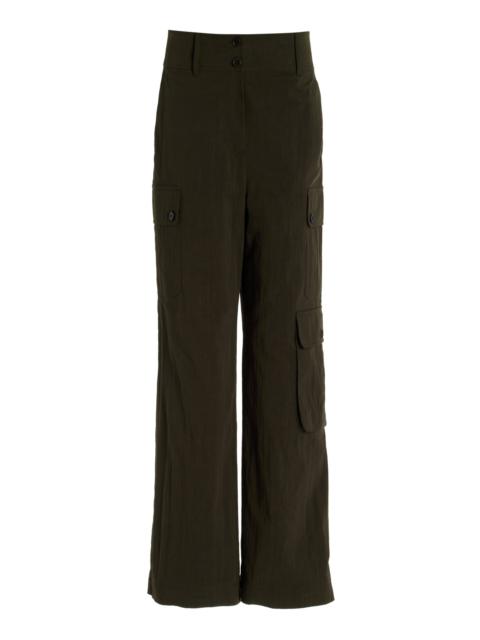 Clement Cotton-Blend Cargo Pants dark green