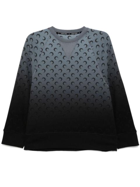 Marine Serre moon-logo raglan-sleeves sweatshirt