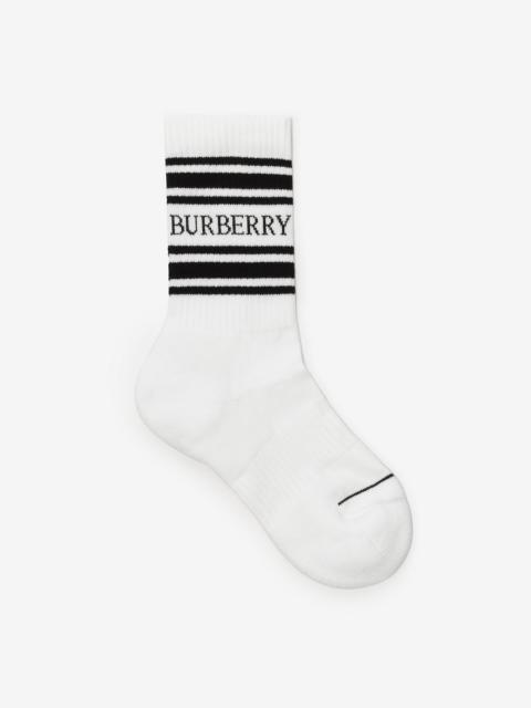 Burberry Logo Cotton Nylon Socks