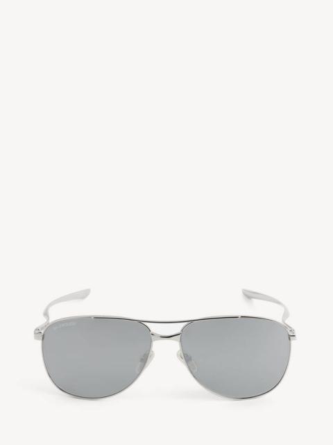 BALENCIAGA Men's Monday Pilot Sunglasses in Light Ruthenium
