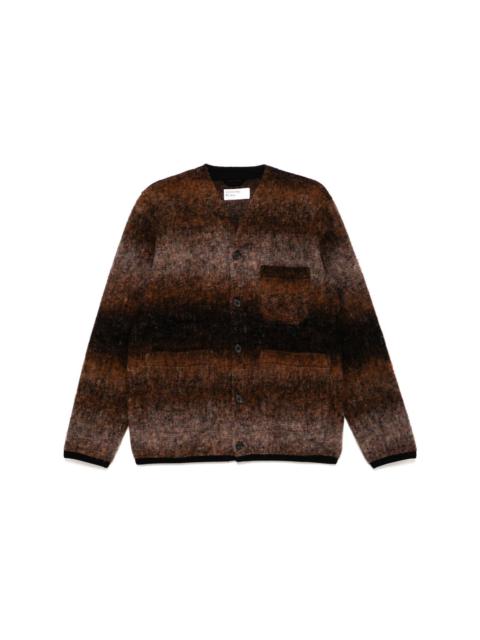 Universal Works ombre fleece cardigan