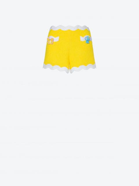 Moschino TOY BUTTONS TWEED SHORTS