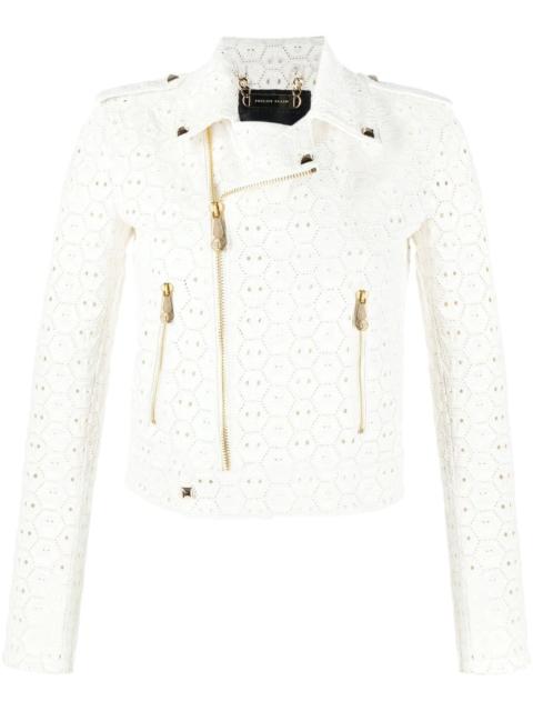 PHILIPP PLEIN Sangallo leather biker jacket