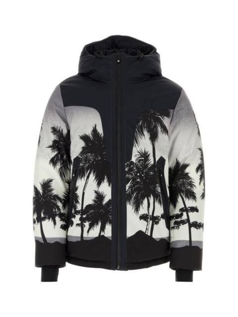 Printed polyester Palm ski jacket
