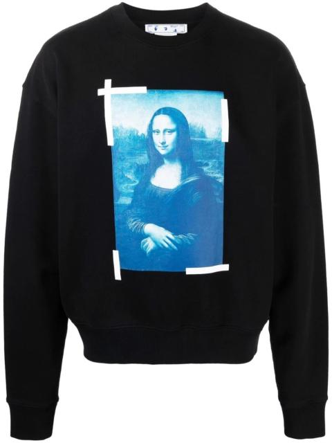 Monalisa Over crew-neck sweatshirt