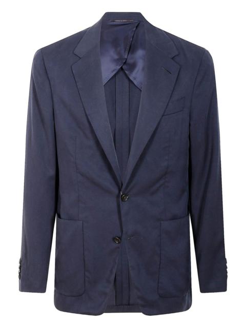 Canali two-button patch-pocket suit