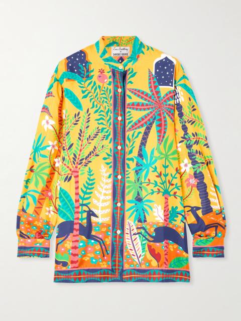 EMPORIO SIRENUSE + Louis Barthélemy Kelsy Printed Silk-twill Shirt