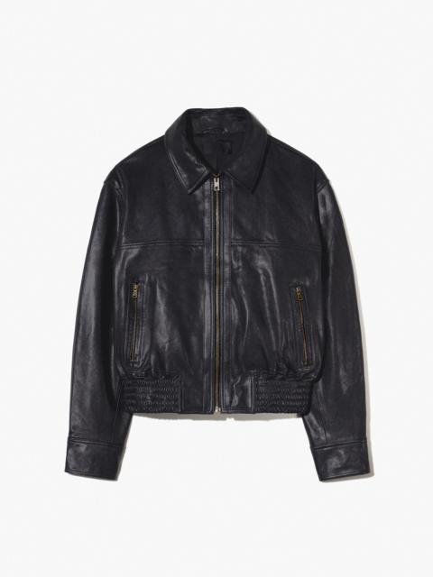 NILI LOTAN AIME LEATHER BOMBER JACKET