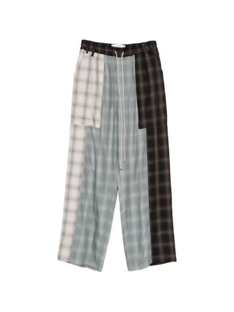Song for the Mute check-pattern trousers