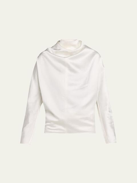 TOTEME Cowl-Neck Organza Blouse