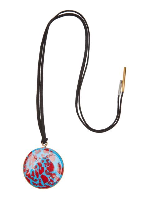 Dries Van Noten Enamel Pendant Necklace