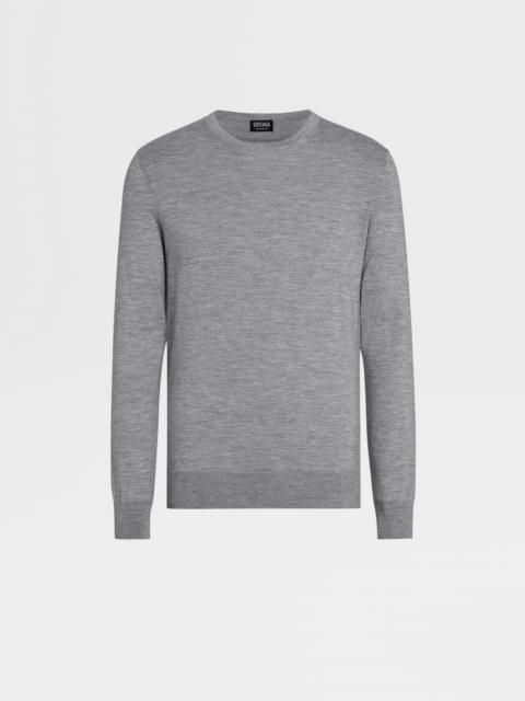 GREY MÉLANGE CASHSETA CREWNECK